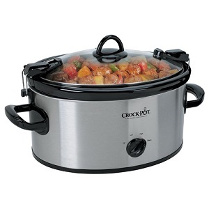 Crock-Pot 6-Quart Manual Cook and Carry Oval Slow Cooker